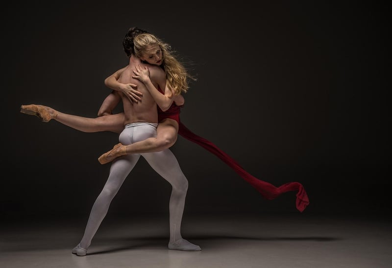 Dancer practicing emotional release through dance